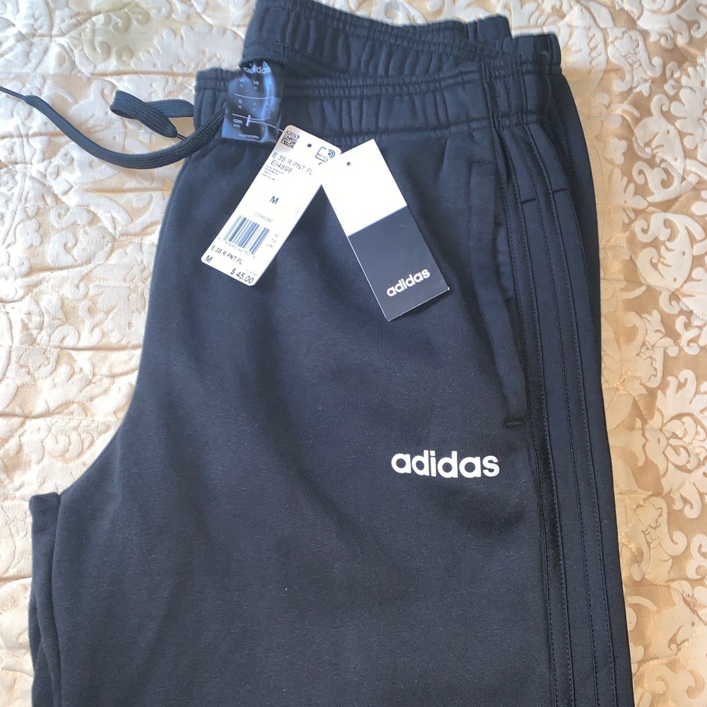 Adidas black sweats brand new size medium